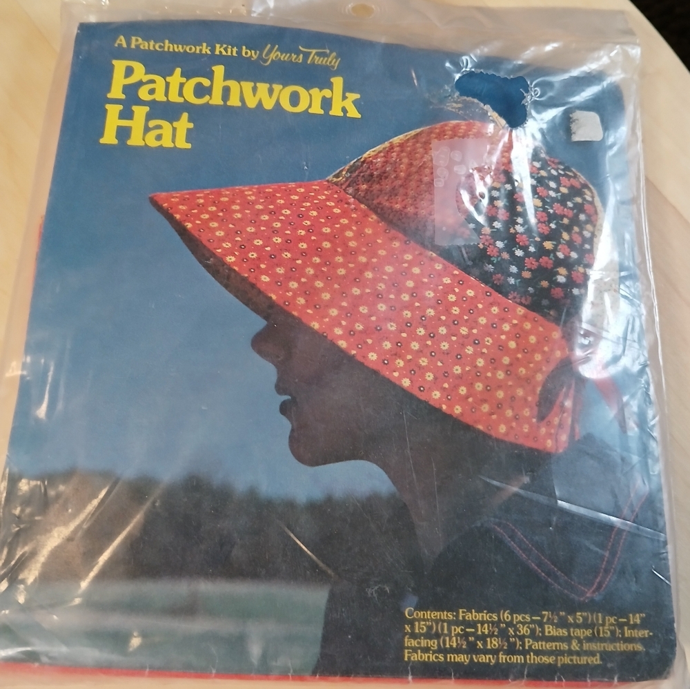 Yours Truly Vintage Retro 70s 80s Patchwork Hat Kit